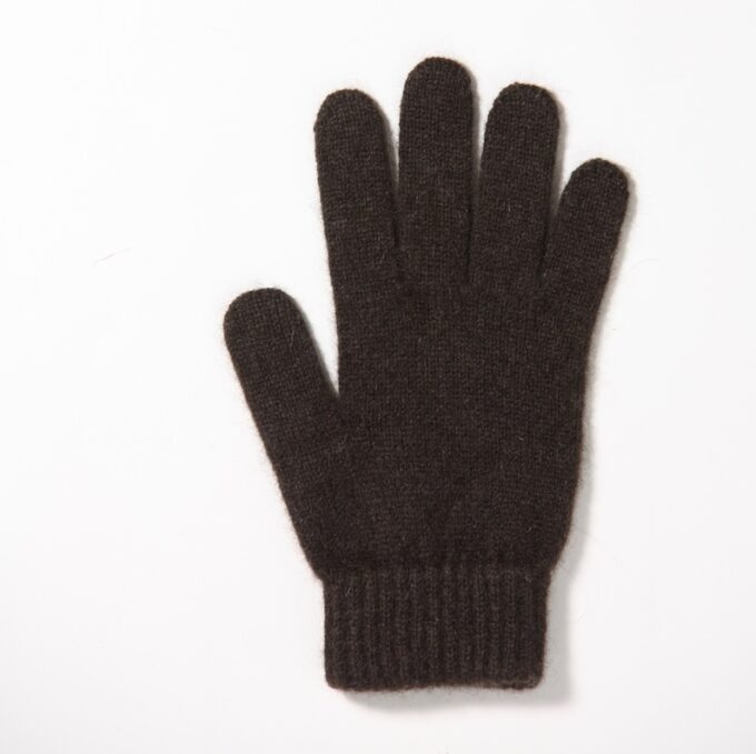 Yak down 100% gloves - dark brown - Vuioy